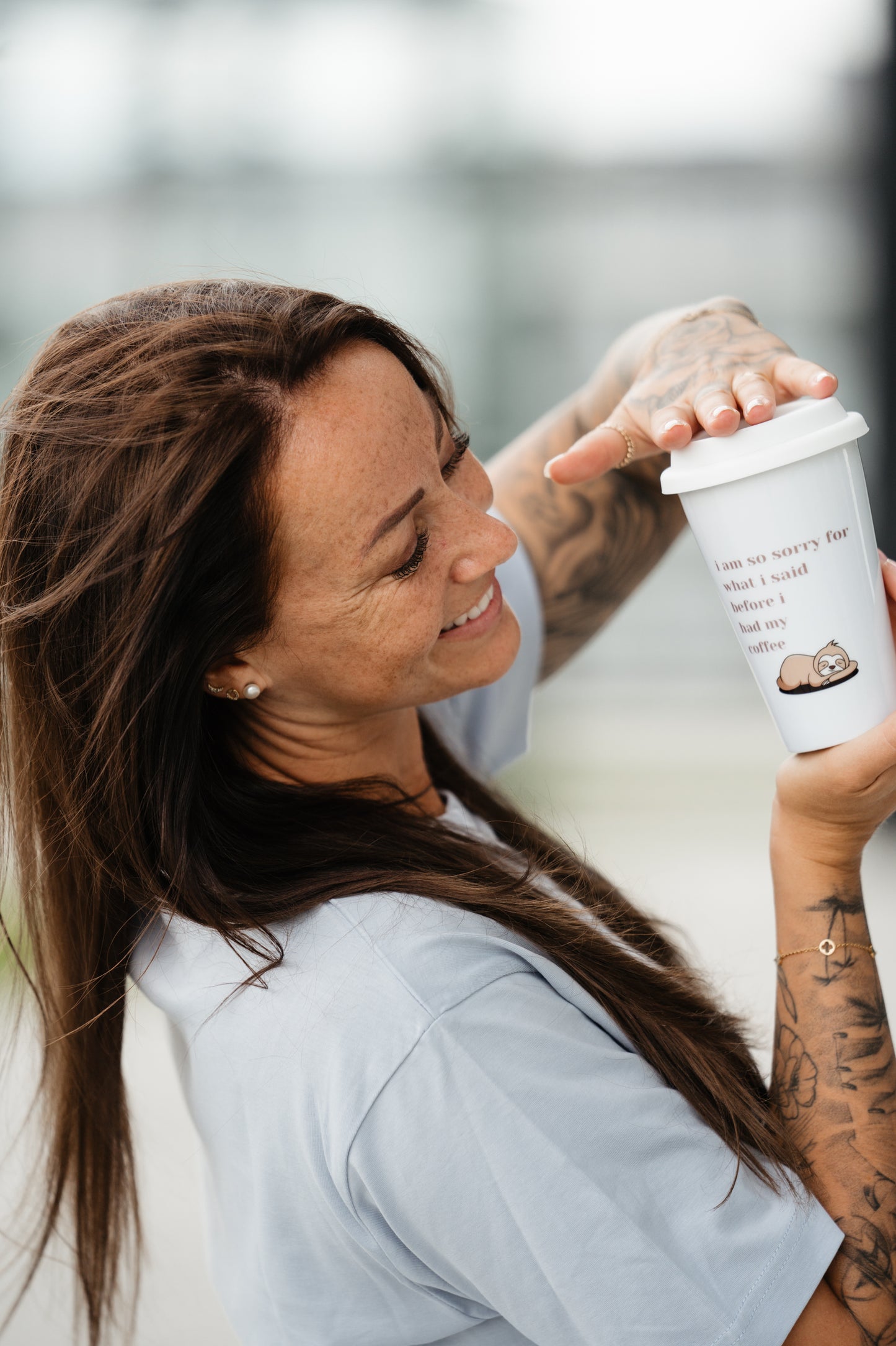 Faultier Sorry | To-Go-Becher - To-Go Becher