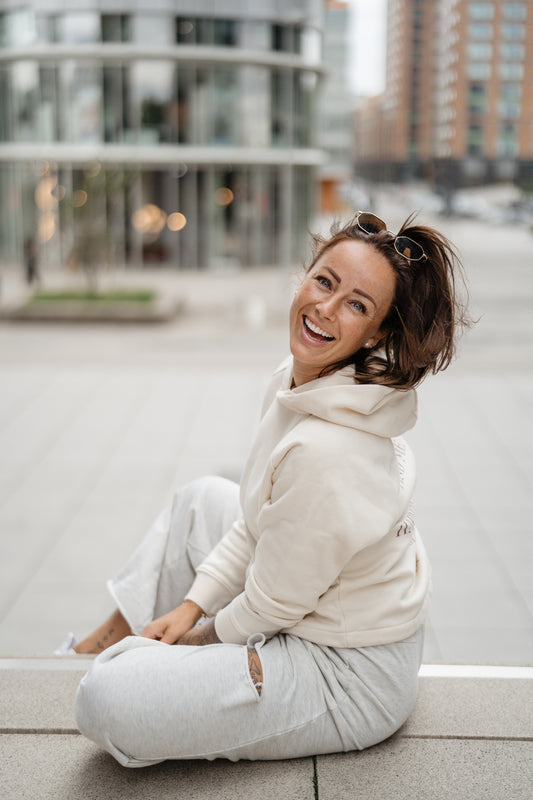 Love Harmony Sun | Cropped Hoodie - Bower Hoodie ST/ST