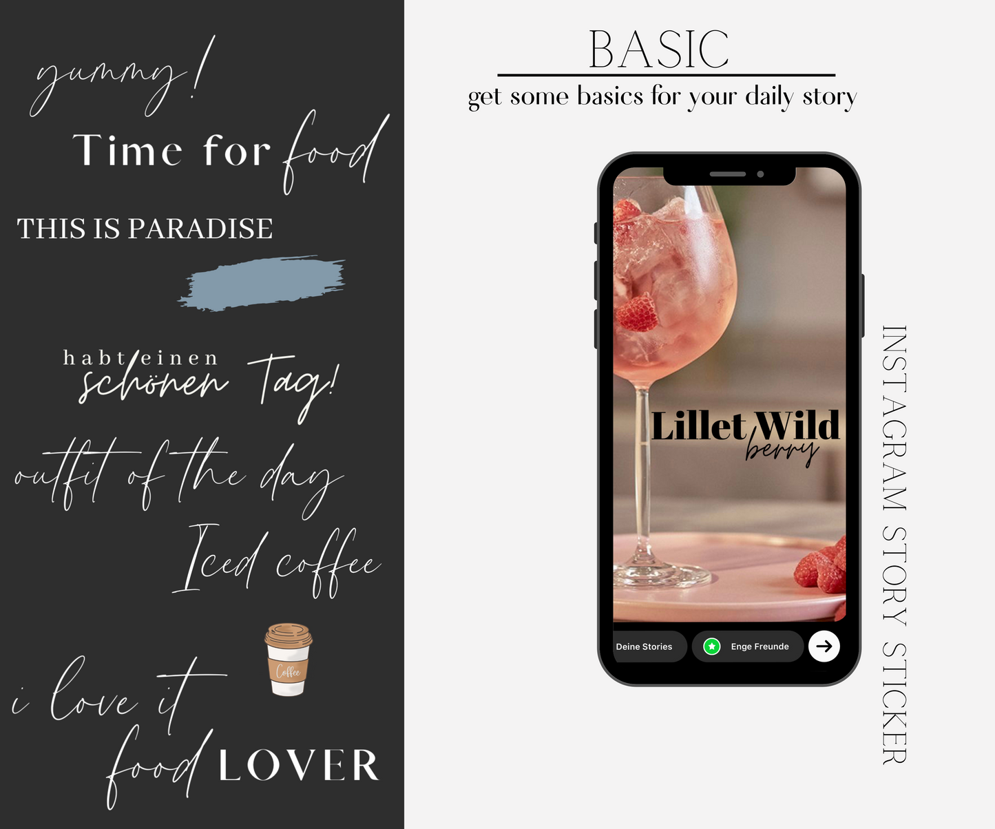 BASIC | 60 INSTAGRAM STORY STICKERS