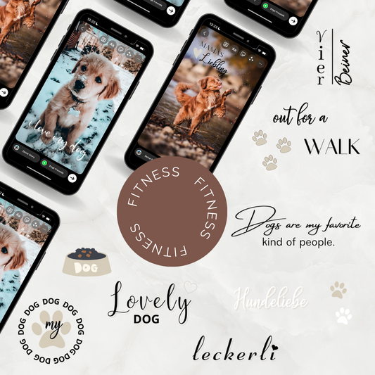 DOG | 30 INSTAGRAM STORY STICKERS